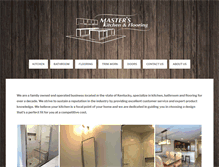 Tablet Screenshot of masterskitchenandflooring.com
